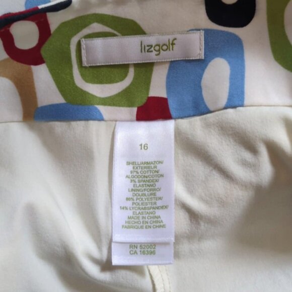 Liz Golf Sz 16 Skort Claiborne Retro 60's Athletic Pickleball Tennis Athleisure - Picture 6 of 7